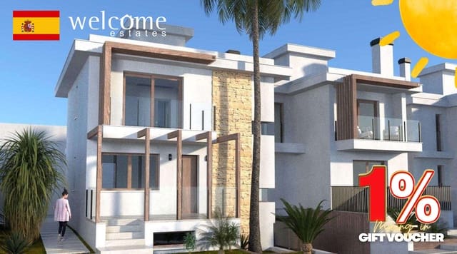 4 makuuhuone Paritalo myytävänä paikassa Las Lomas de Rame - Bahía Bella, Los Alcázares mukana uima-altaan - 390 000 € (Ref: 9332211)