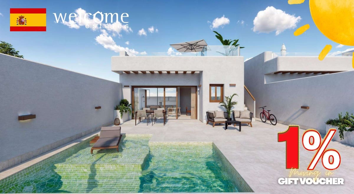 2 bedroom Villa for sale in Torre-Pacheco with pool - € 264,900 (Ref: 9332223)