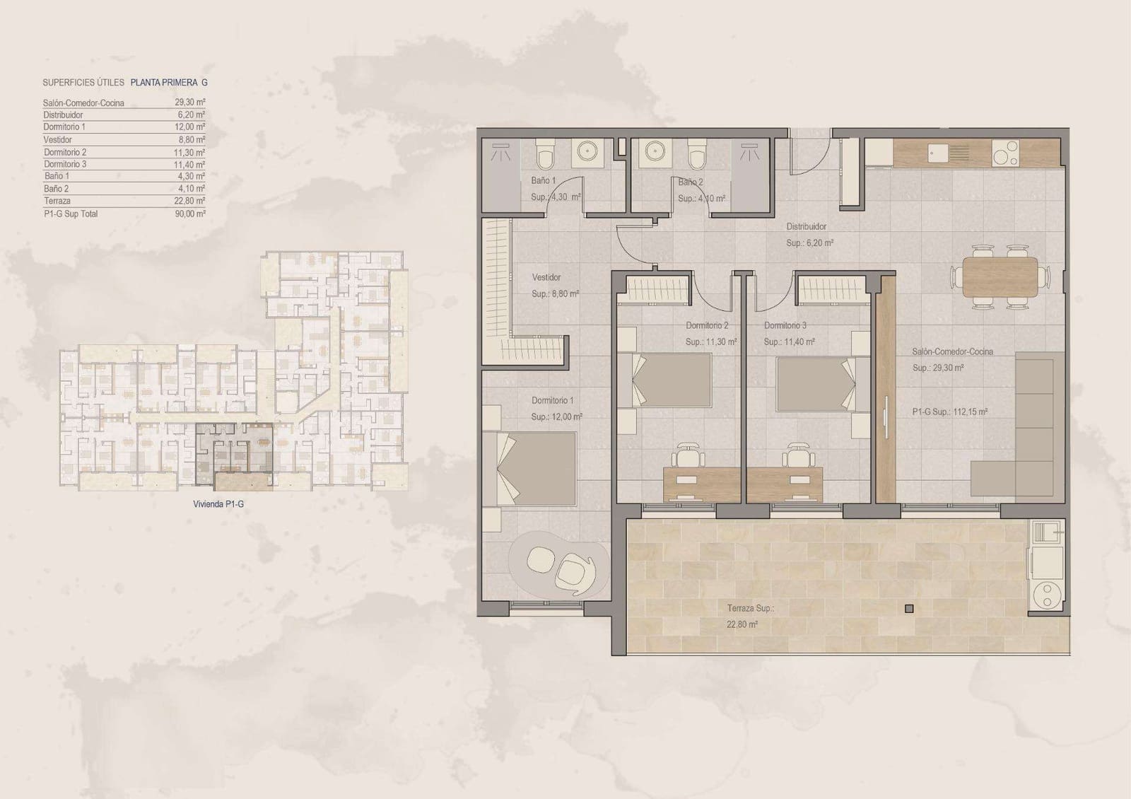 3 chambre Appartement à vendre à Torre-Pacheco avec piscine - 196 000 € (Ref: 9332278)