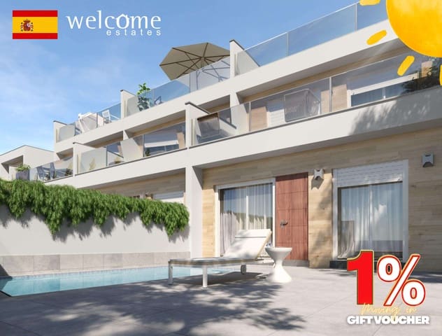 3 sovrum Semi-fristående Villa till salu i Los Peñascos - El Salero - Los Imbernones, San Pedro del Pinatar med pool - 389 000 € (Ref: 9332308)