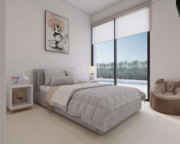 Chalet de 3 habitaciones en Hacienda del Alamo, Fuente Alamo de Murcia en venta con piscina - 476.960 € (Ref: 9332327)