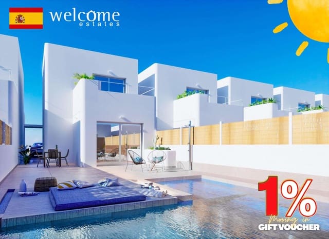 3 chambre Villa/Maison à vendre à Las Lomas de Rame - Bahía Bella, Los Alcázares avec piscine - 399 900 € (Ref: 9332346)