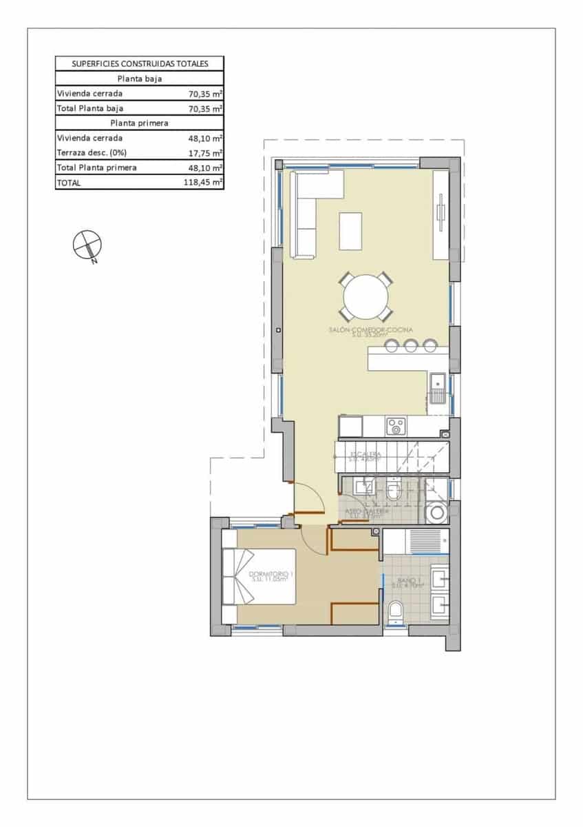 3 quarto Moradia para venda em Pilar de la Horadada com piscina - 399 000 € (Ref: 9332349)
