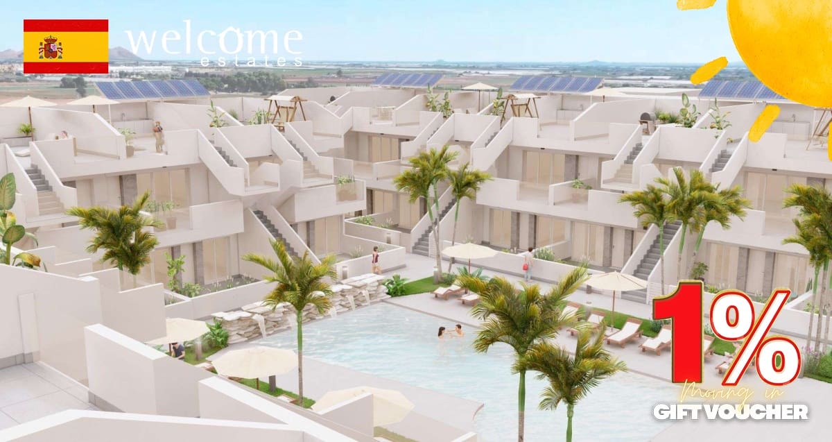 2 Zimmer Bungalow zu verkaufen in Roldan mit Pool - 238.000 € (Ref: 9332372)