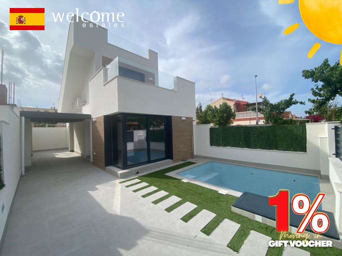 3 makuuhuone Huvila myytävänä paikassa Los Alcazares mukana uima-altaan - 419 900 € (Ref: 9332380)