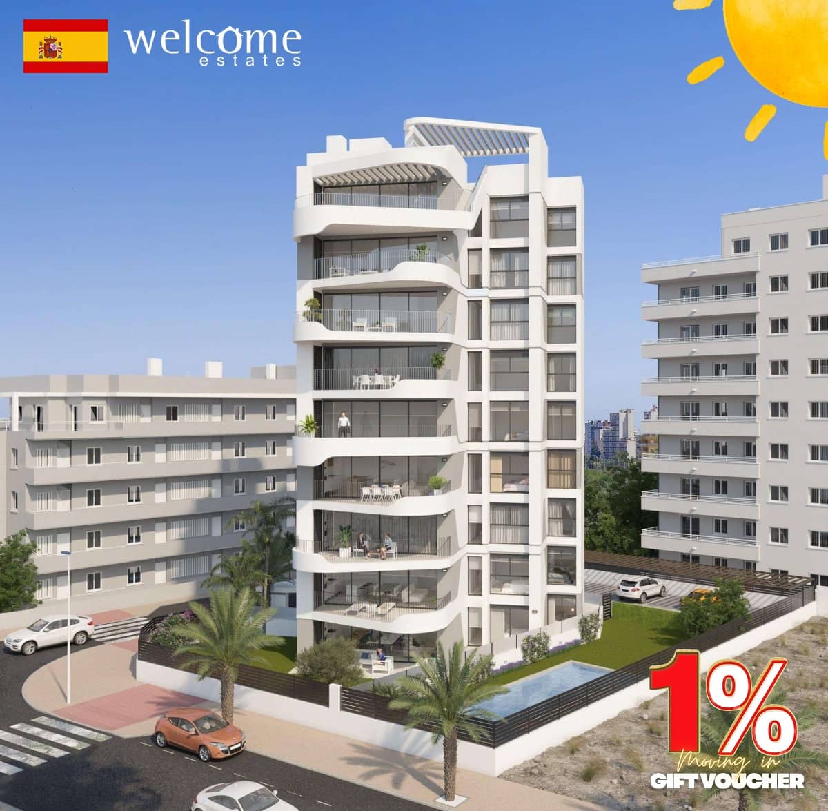 3 bedroom Apartment for sale in Guardamar del Segura with pool - € 386,000 (Ref: 9332411)