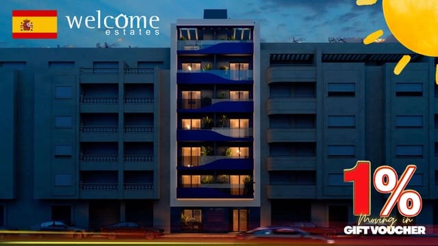 1 chambre Appartement à vendre à Playa del Acequión, Torrevieja avec piscine - 250 000 € (Ref: 9332423)