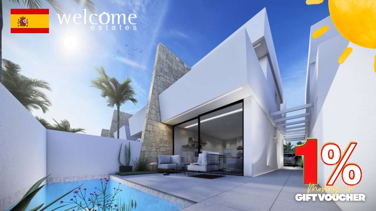 3 slaapkamer Halfvrijstaande villa te koop in Santiago de la Ribera met zwembad - € 350.000 (Ref: 9332461)