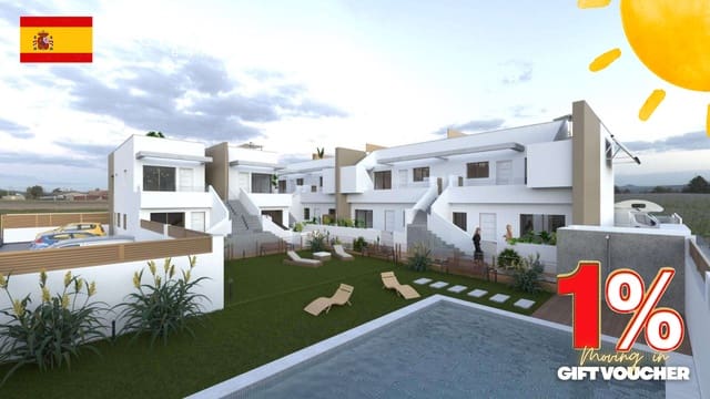 2 bedroom Bungalow for sale in Pilar de la Horadada ciudad, Pilar de la Horadada with pool - € 269,900 (Ref: 9332483)