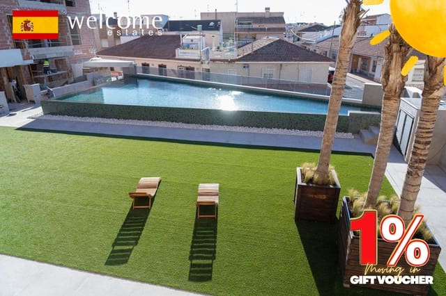 2 bedroom Apartment for sale in San Pedro del Pinatar ciudad, San Pedro del Pinatar with pool - € 299,000 (Ref: 9332485)