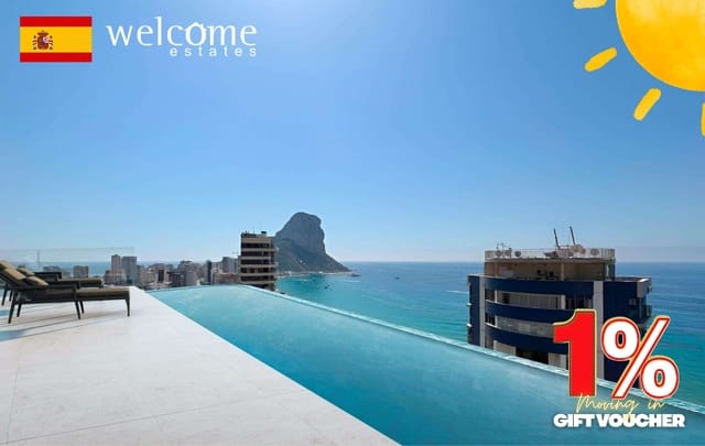 2 bedroom Apartment for sale in Pueblo, Calpe / Calp with pool - € 567,685 (Ref: 9332493)