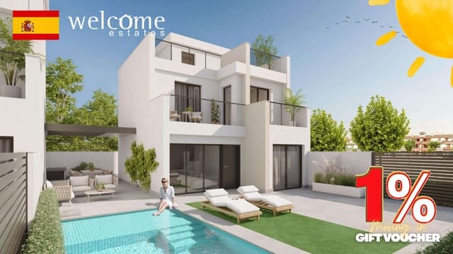 3 soverom Villa til salgs i Los Narejos, Los Alcázares med svømmebasseng - € 659 000 (Ref: 9332559)