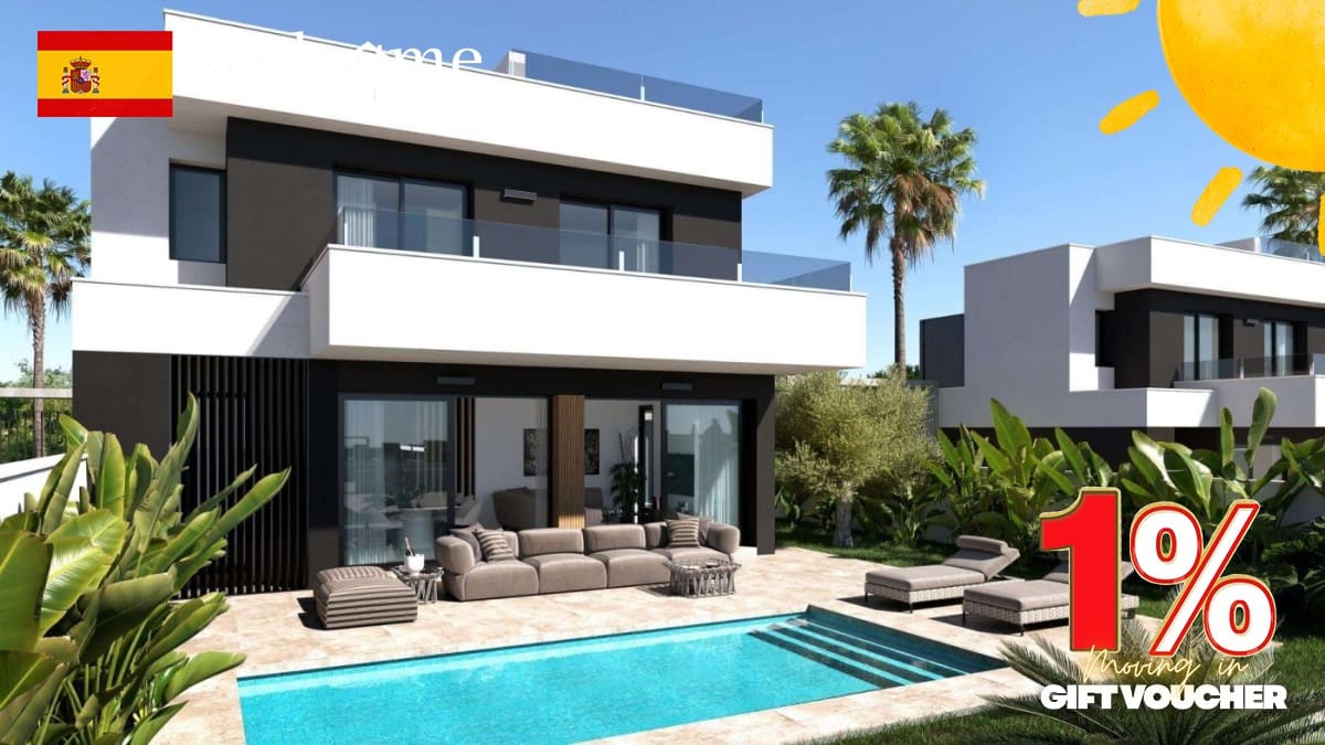 3 sypialnia Willa na sprzedaż w Ciudad Quesada z basenem garażem - 588 000 € (Ref: 9332565)