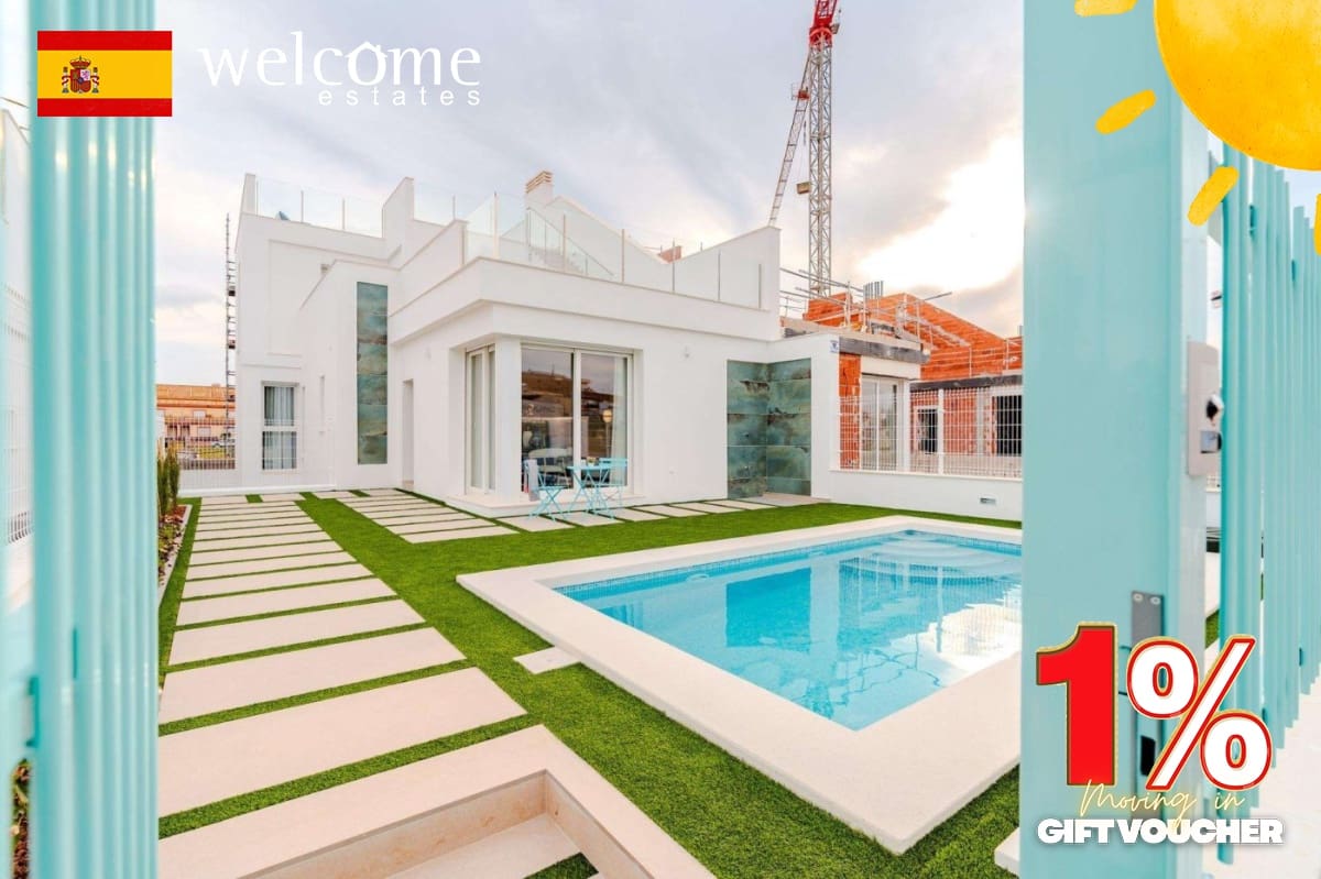 3 sovrum Semi-fristående Villa till salu i Los Alcazares med pool garage - 467 000 € (Ref: 9332590)