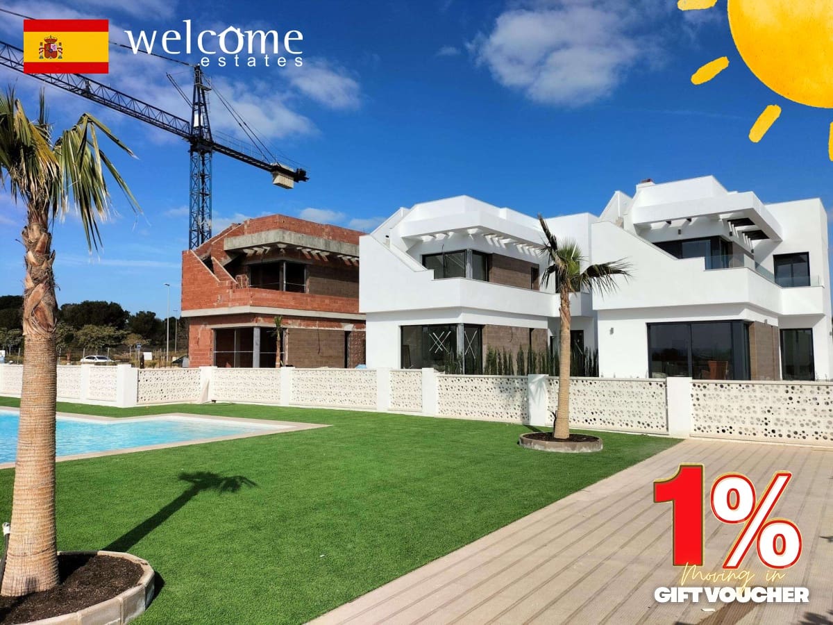 3 bedroom Villa for sale in Pilar de la Horadada with pool - € 460,000 (Ref: 9332592)