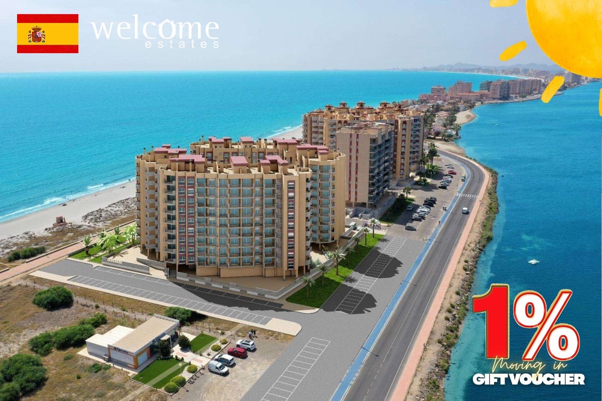 2 bedroom Apartment for sale in La Manga del Mar Menor with pool - € 237,132 (Ref: 9332594)