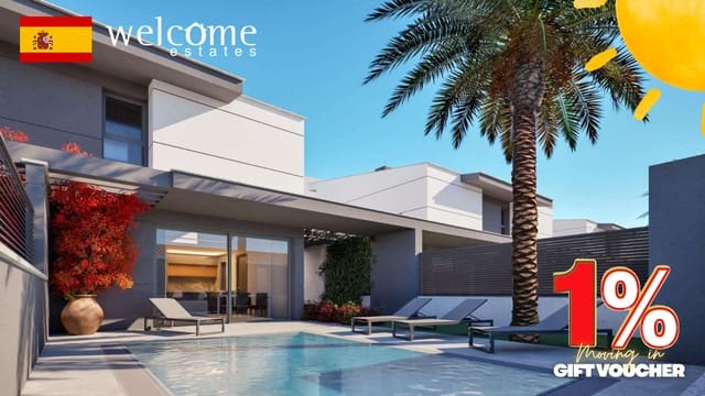 3 soverom Kjedet enebolig til salgs i Los Nietos, Cartagena med svømmebasseng - € 359 900 (Ref: 9332613)