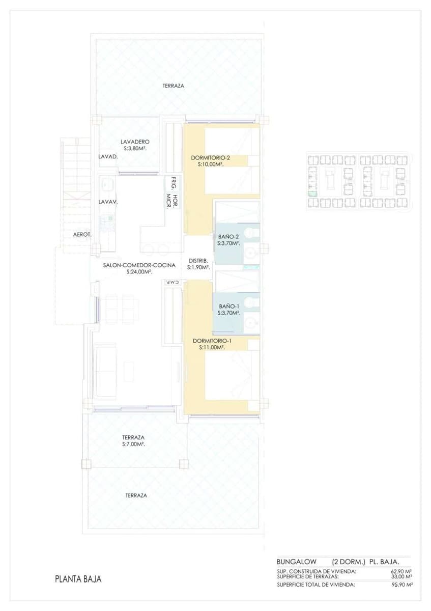 2 chambre Appartement à vendre à Los Balcones avec piscine - 275 000 € (Ref: 9332639)