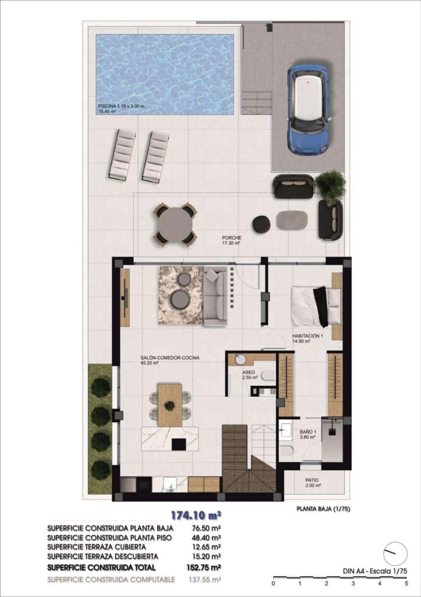 3 sypialnia Dom blizniak na sprzedaż w Dolores z basenem - 435 000 € (Ref: 9332651)