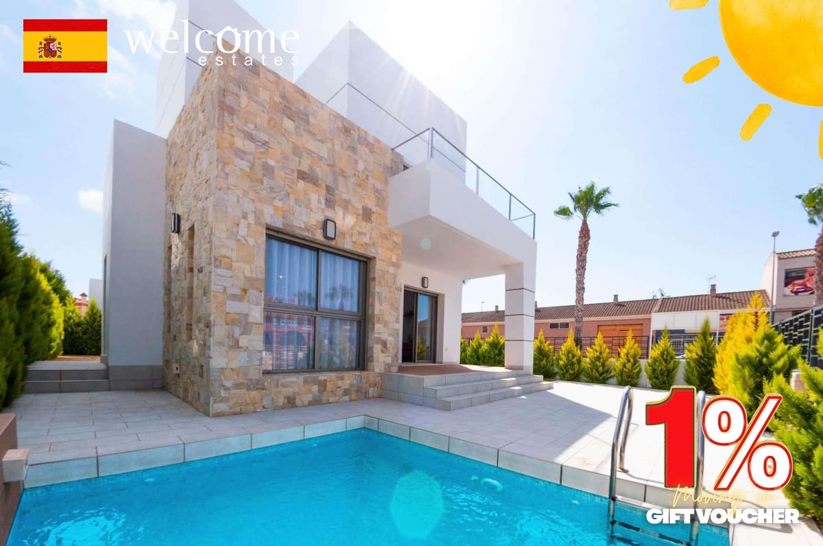 3 slaapkamer Villa te koop in Los Alcazares met zwembad garage - € 544.841 (Ref: 9337016)