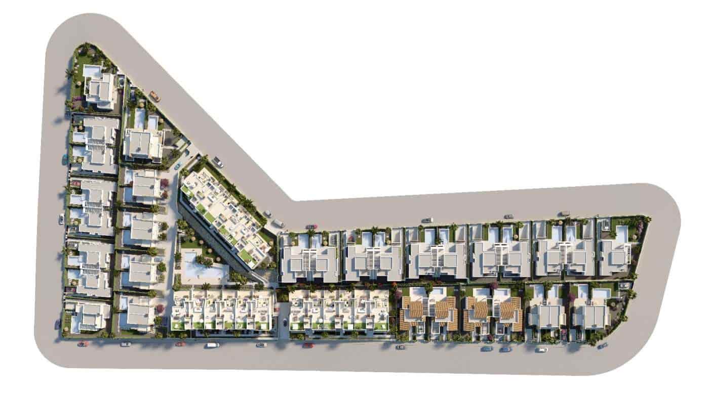 3 soveværelse Semi-Rækkehus til salg i Algorfa med swimmingpool - € 599.000 (Ref: 9373905)