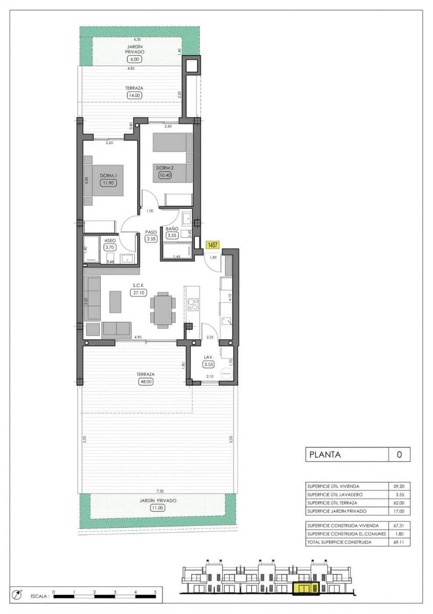 2 bedroom Apartment for sale in Algorfa with pool - € 306,000 (Ref: 9373906)