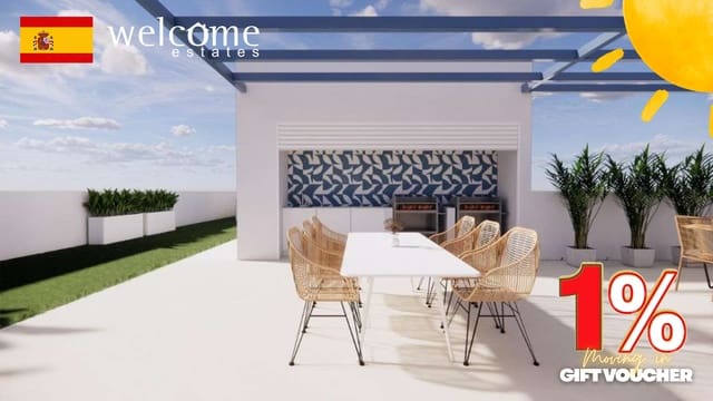 2 slaapkamer Appartement te koop in Torre de la Horadada, Pilar de la Horadada met zwembad - € 292.900 (Ref: 9373916)