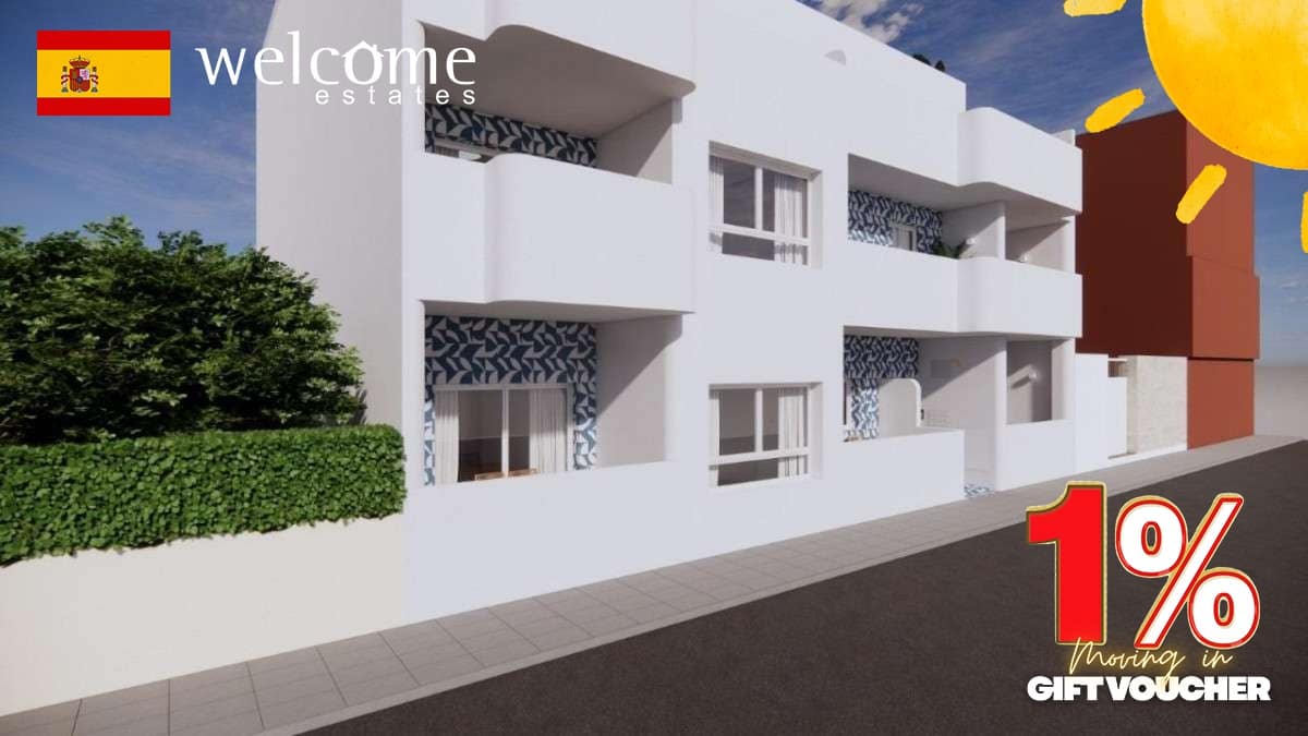 1 makuuhuone Huoneisto myytävänä paikassa Torre de la Horadada mukana uima-altaan - 245 900 € (Ref: 9373920)