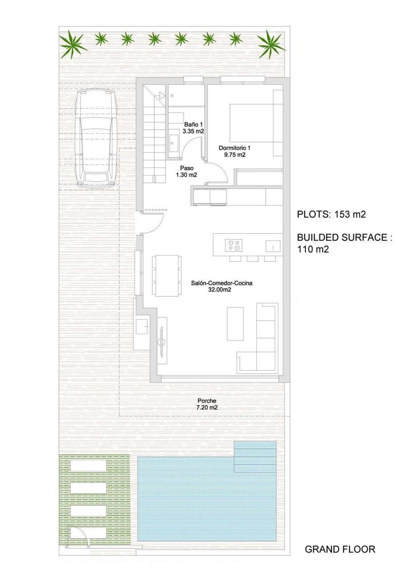 3 slaapkamer Villa te koop in San Javier met zwembad garage - € 385.000 (Ref: 9428780)