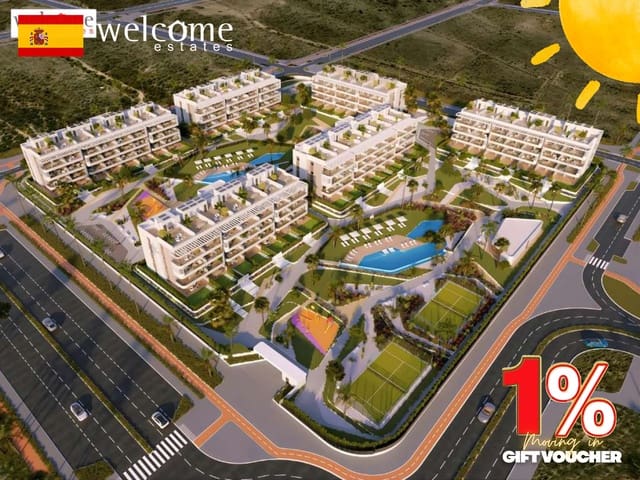 2 chambre Appartement à vendre à El Chaparral - La Siesta - La Torreta, Torrevieja avec piscine garage - 310 000 € (Ref: 9447015)