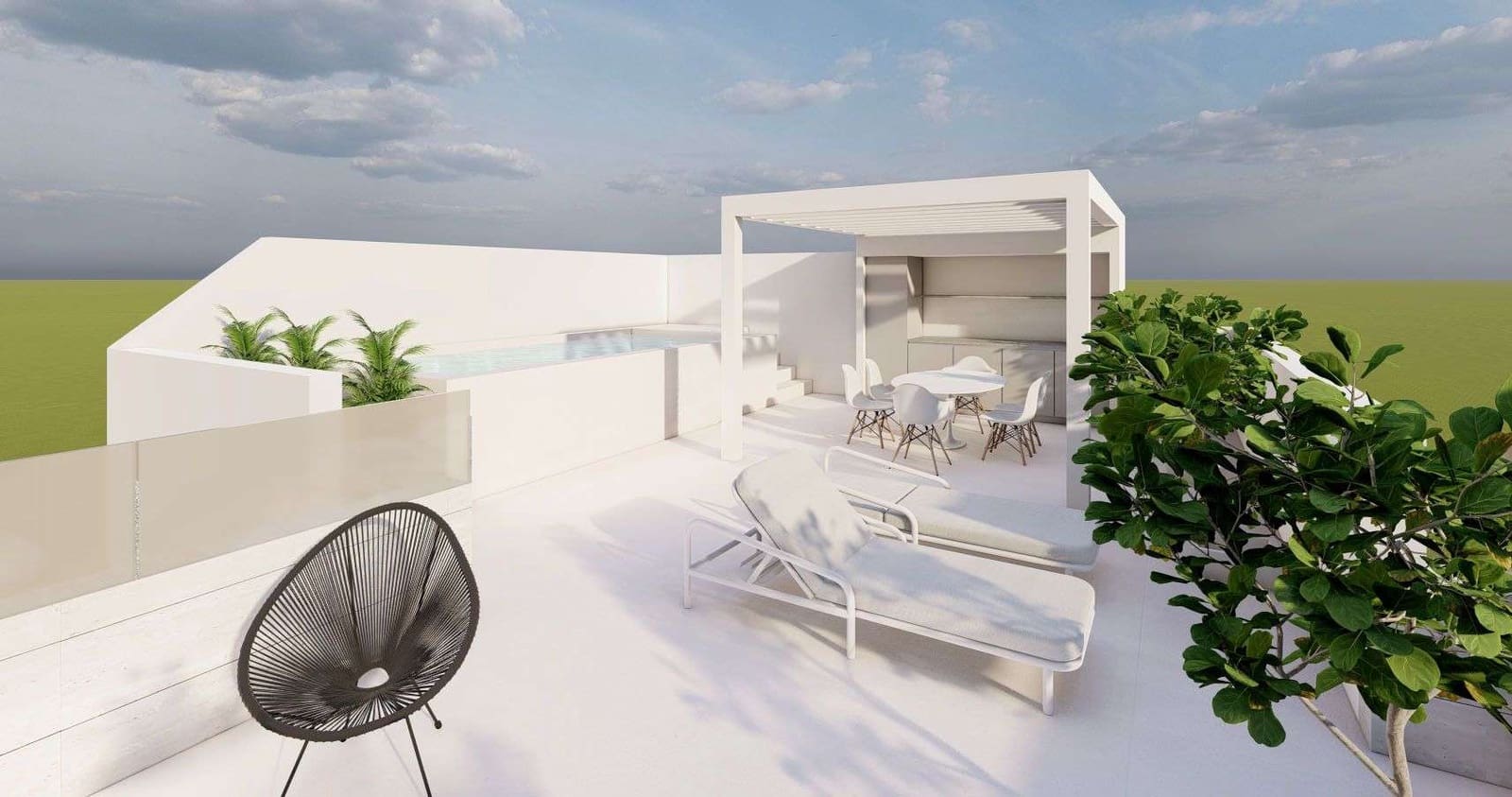 2 chambre Appartement à vendre à Pilar de la Horadada avec piscine garage - 369 000 € (Ref: 9447271)