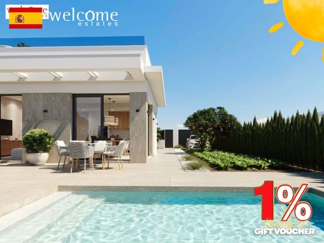 2 makuuhuone Huvila myytävänä paikassa Hacienda del Alamo, Fuente Alamo de Murcia mukana uima-altaan - 279 900 € (Ref: 9447272)