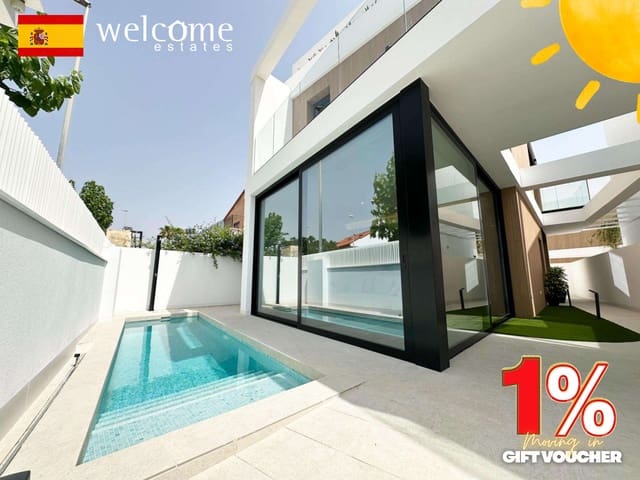 3 chambre Villa/Maison à vendre à Torre de la Horadada, Pilar de la Horadada avec piscine - 599 900 € (Ref: 9471571)