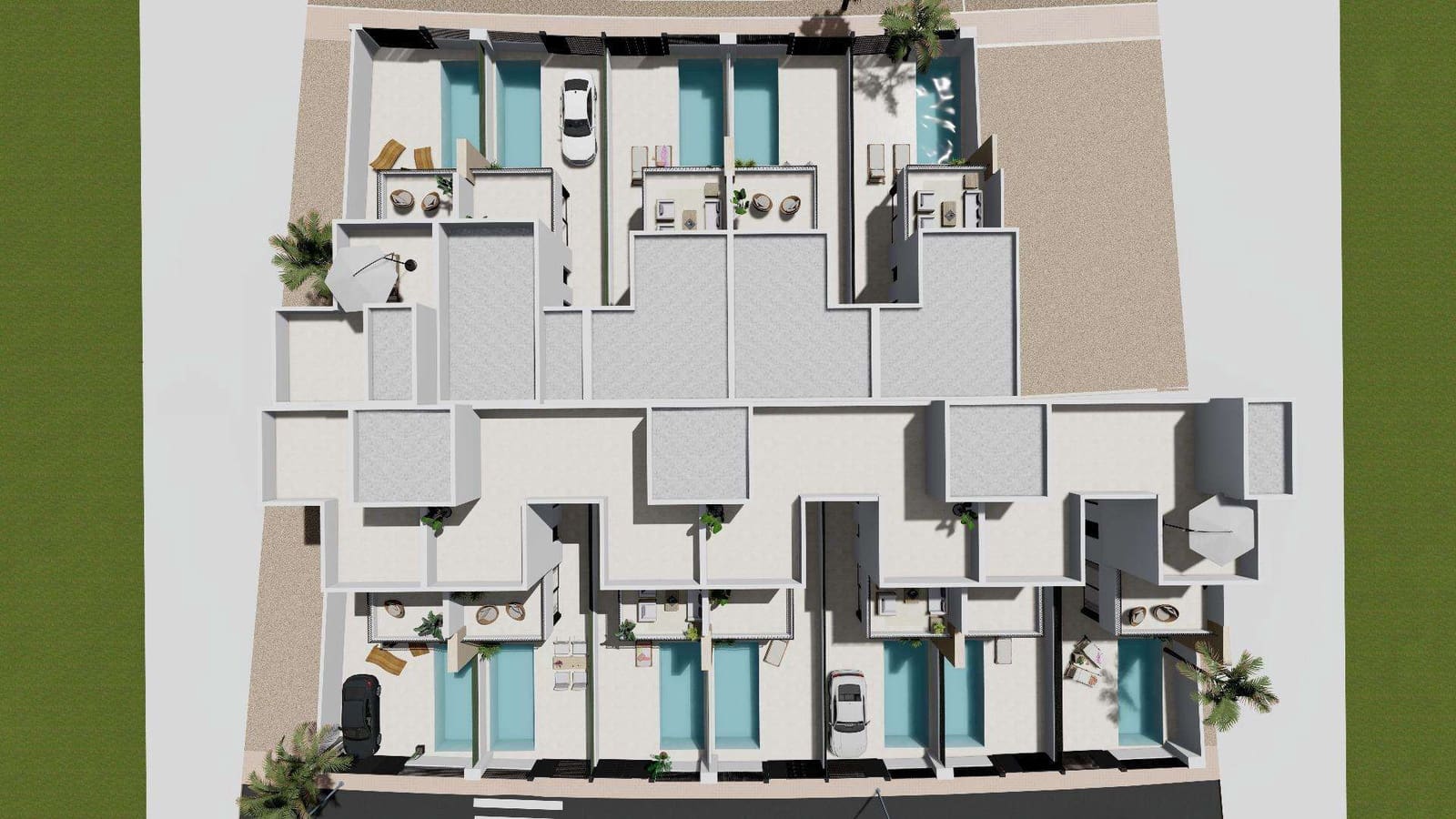 3 soverom Kjedet enebolig til salgs i Santiago de la Ribera med svømmebasseng - € 409 900 (Ref: 9473402)