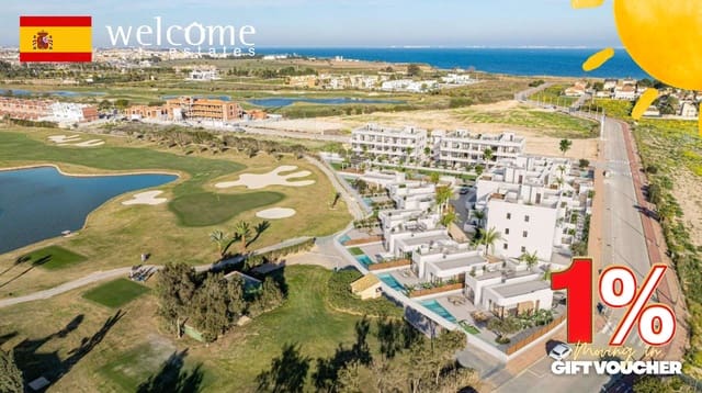 3 Zimmer Villa zu verkaufen in Las Lomas de Rame - Bahía Bella, Los Alcázares mit Pool Garage - 589.900 € (Ref: 9539558)