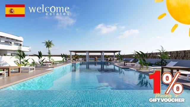 2 sovrum Lägenhet till salu i Las Lomas de Rame - Bahía Bella, Los Alcázares med pool - 339 900 € (Ref: 9539563)