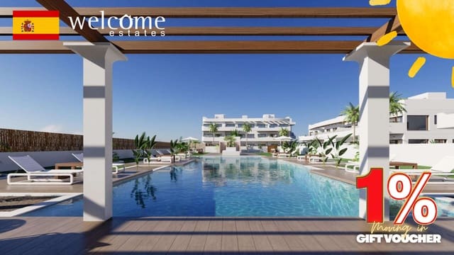 2 sypialnia Apartament na sprzedaż w Las Lomas de Rame - Bahía Bella, Los Alcázares z basenem - 279 900 € (Ref: 9539565)