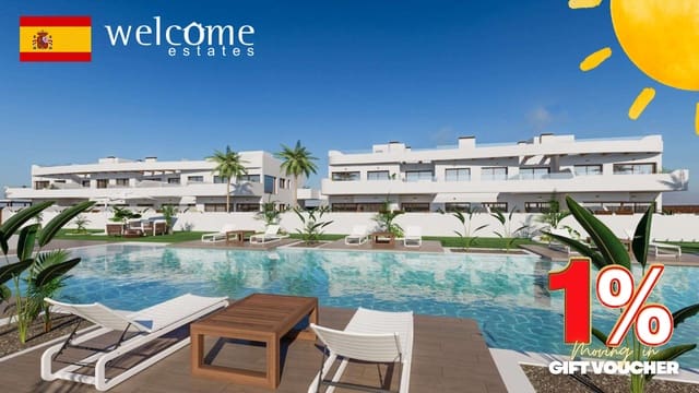 2 chambre Appartement à vendre à Las Lomas de Rame - Bahía Bella, Los Alcázares avec piscine - 279 900 € (Ref: 9539565)