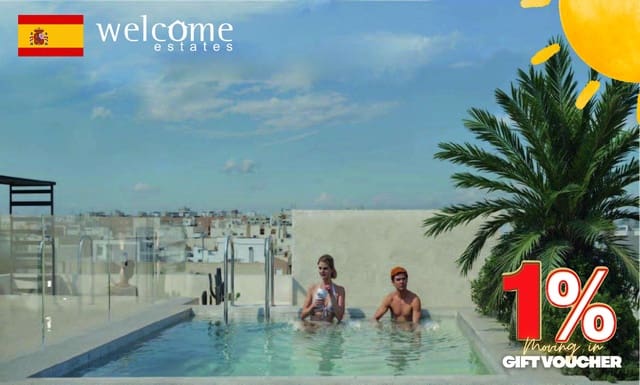 1 chambre Appartement à vendre à Las Piscinas Naturales, Torrevieja avec piscine - 207 000 € (Ref: 9542485)