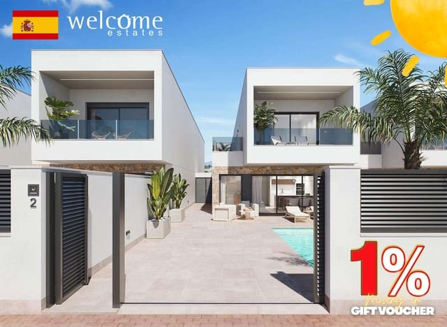 4 chambre Villa/Maison Semi-Mitoyenne à vendre à San Pedro del Pinatar ciudad, San Pedro del Pinatar avec piscine garage - 499 000 € (Ref: 9571581)