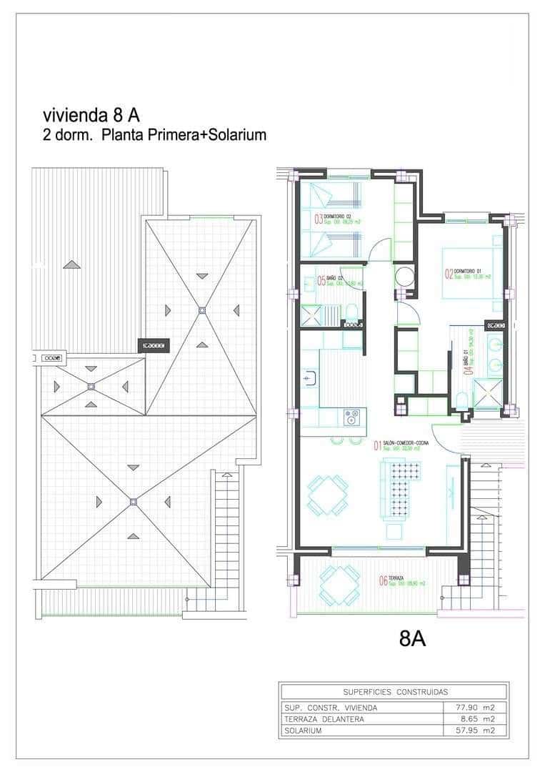 Apartamento de 2 habitaciones en Los Balcones en venta con piscina garaje - 340.000 € (Ref: 9630550)