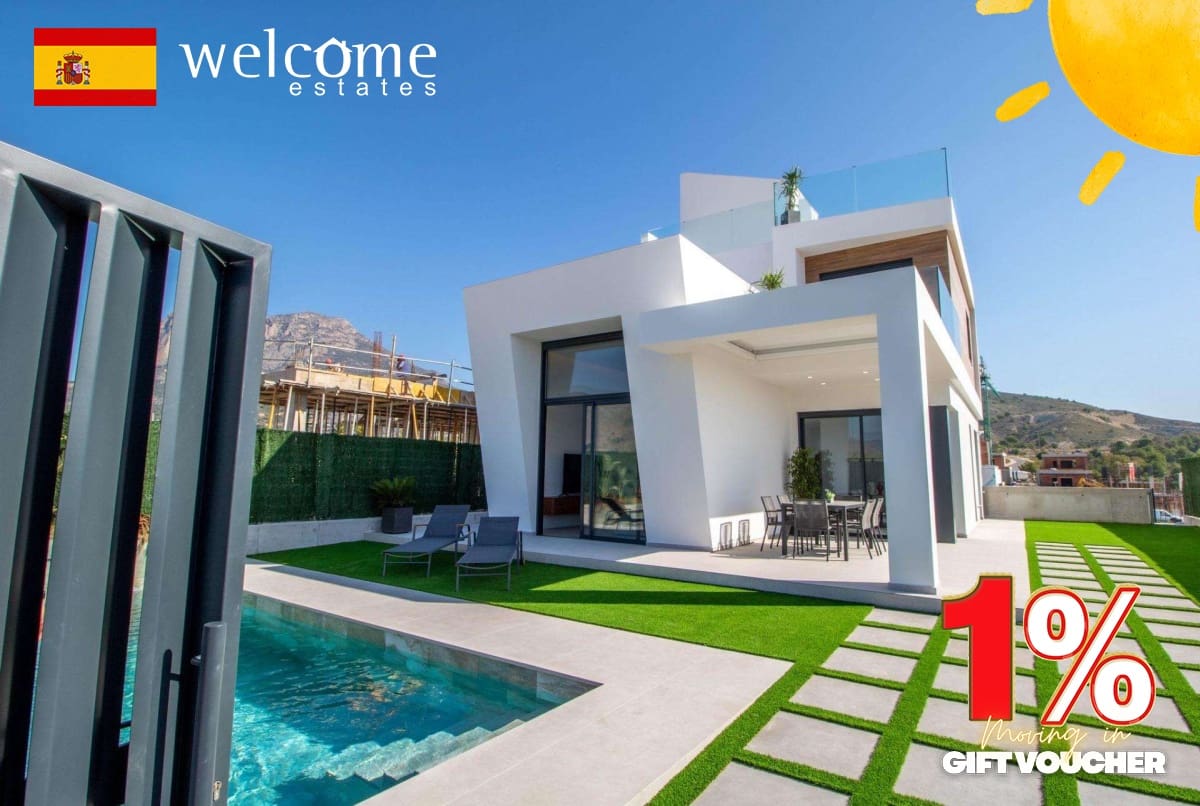 3 Zimmer Villa zu verkaufen in Finestrat mit Pool Garage - 579.000 € (Ref: 9645547)