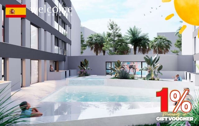 3 chambre Appartement à vendre à Los Cuarteros, San Pedro del Pinatar avec piscine - 264 000 € (Ref: 9659741)