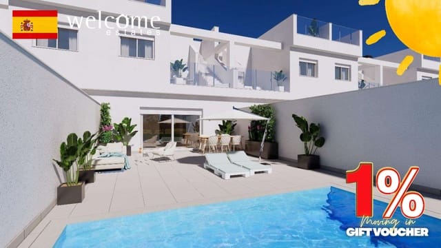 Casa de 3 habitaciones en Las Lomas de Rame - Bahía Bella, Los Alcázares en venta con piscina - 377.000 € (Ref: 9659746)