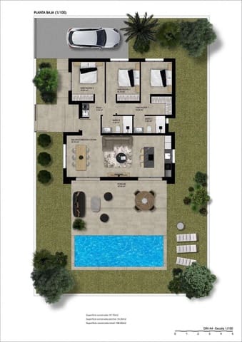 3 quarto Moradia para venda em Hondón de las Nieves com piscina garagem - 325 900 € (Ref: 9699232)