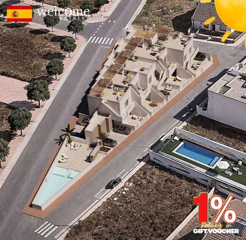 Bungalow de 1 habitación en Lo Pagan, San Pedro del Pinatar en venta con piscina - 164.900 € (Ref: 9776885)