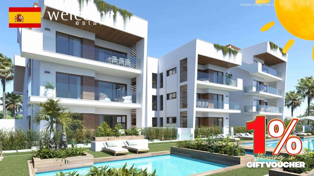 2 slaapkamer Appartement te koop in Los Narejos met zwembad garage - € 329.000 (Ref: 9793434)