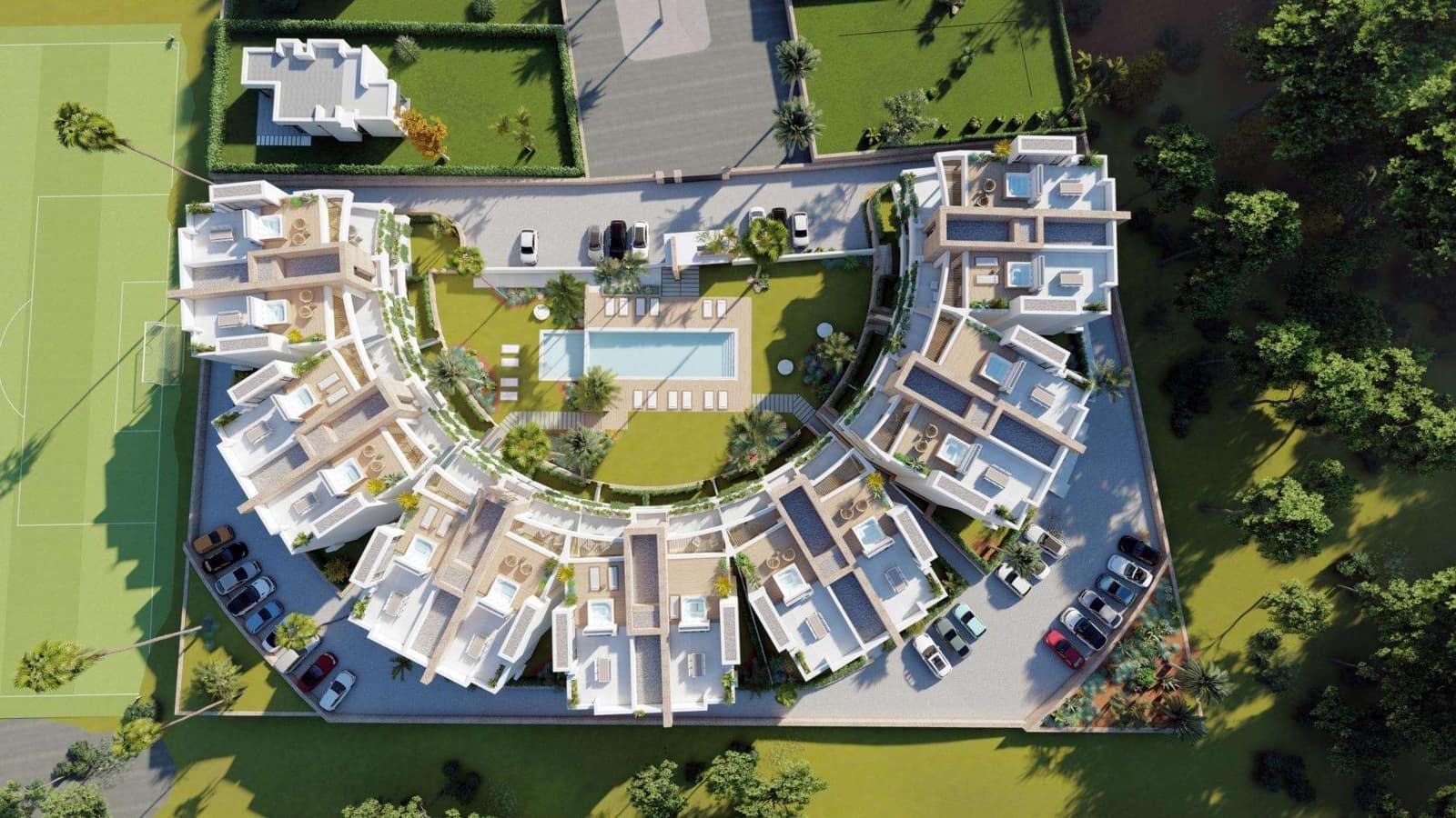 2 Zimmer Apartment zu verkaufen in La Manga Club mit Pool Garage - 538.000 € (Ref: 9802601)