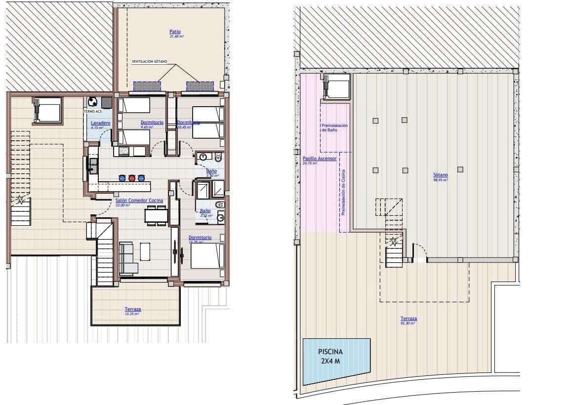 3 sovrum Bungalow till salu i Vistabella med pool - 415 000 € (Ref: 9818710)