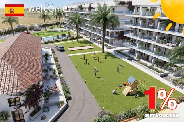 Apartamento de 2 habitaciones en El Raso, Guardamar del Segura en venta con piscina garaje - 345.000 € (Ref: 9818715)
